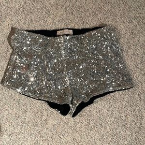 Festival rave sequin booty shorts with stretch
